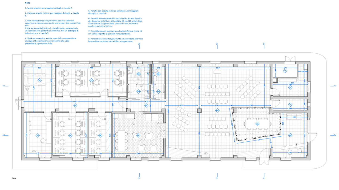 CNST Center for Nanoscience and Technology Milano  planimetria progetto